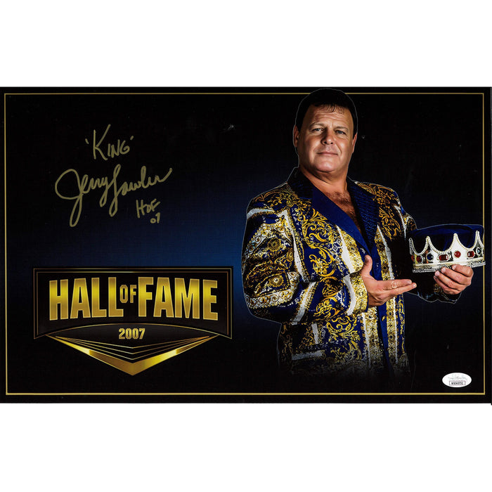 Jerry Lawler Hall of Fame (Version 2) 11 x 17 Poster - JSA AUTOGRAPHED