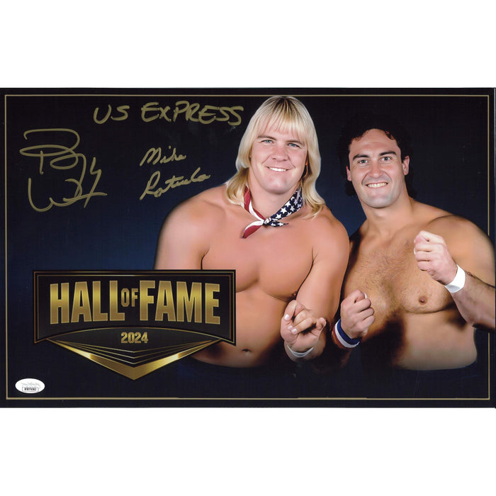 U. S. Express Hall of Fame 11 x 17 Poster - JSA DUAL AUTOGRAPHED