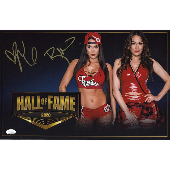 The Bella Twins Hall of Fame 11 x 17 Poster - JSA DUAL AUTOGRAPHED