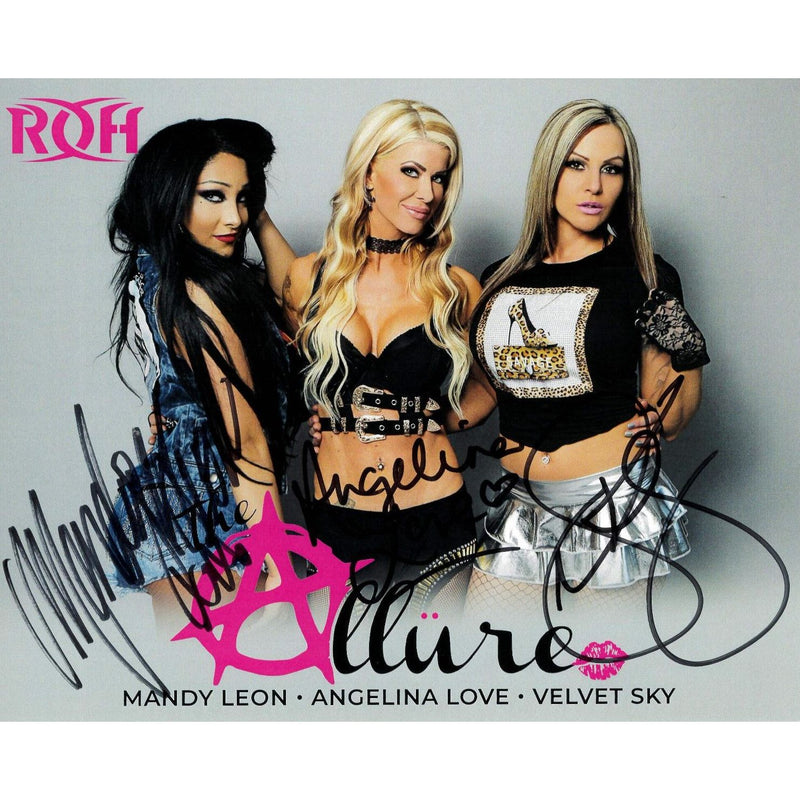 The Allure ROH 8 x 10 Promo - TRIPLE AUTOGRAPHED