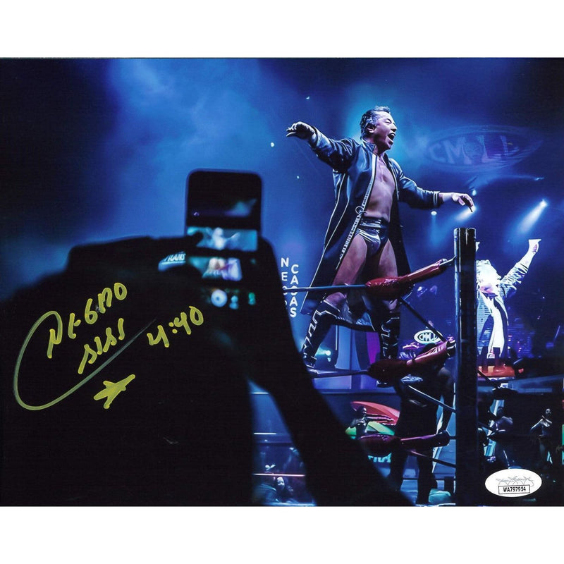 Negro Casas 2nd Rope 8 x 10 Promo - JSA AUTOGRAPHED