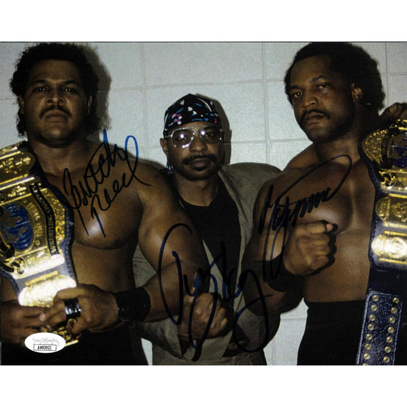 Doom Belt Pose 8 x 10 Promo - JSA TRIPLE AUTOGRAPHED