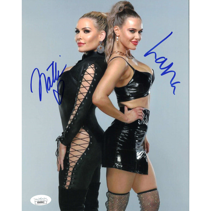 Natalya & Lana B2B In Black 8 x 10 Promo - JSA DUAL AUTOGRAPHED