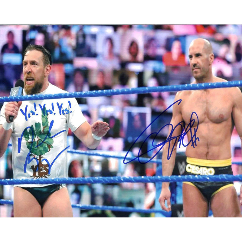 Cesaro & Daniel Bryan In Ring 8 x 10 Promo - DUAL AUTOGRAPHED