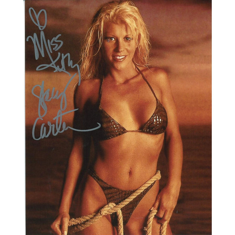 Stacy Carter Black Bikini 8 x 10 Promo - AUTOGRAPHED