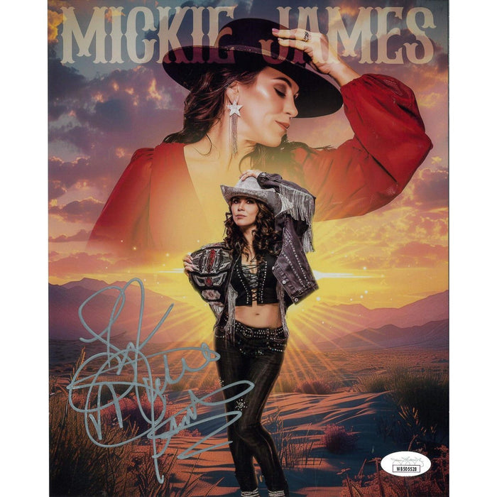 Mickie James AsylumGFX METALLIC 8 x 10 Promo - JSA AUTOGRAPHED