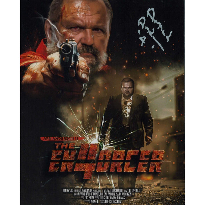 Arn Anderson AsylumGFX METALLIC 8 x 10 Promo - AUTOGRAPHED