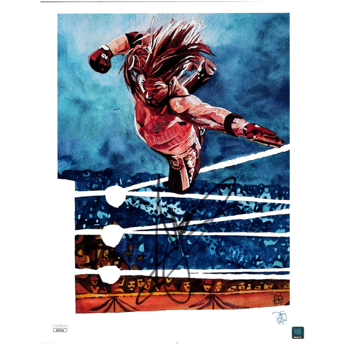 AJ Styles The Man Without Fear Schamberger 11 x 14 Poster - JSA AUTOGRAPHED