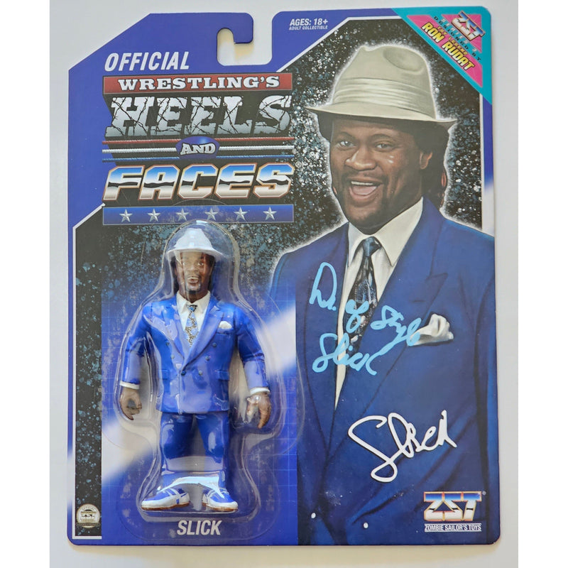 Slick Blue Suit Heels and Faces ZST Figure - AUTOGRAPHED