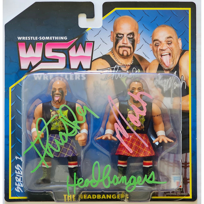 The Headbangers WSW Figure - JSA DUAL AUTOGRAPHED