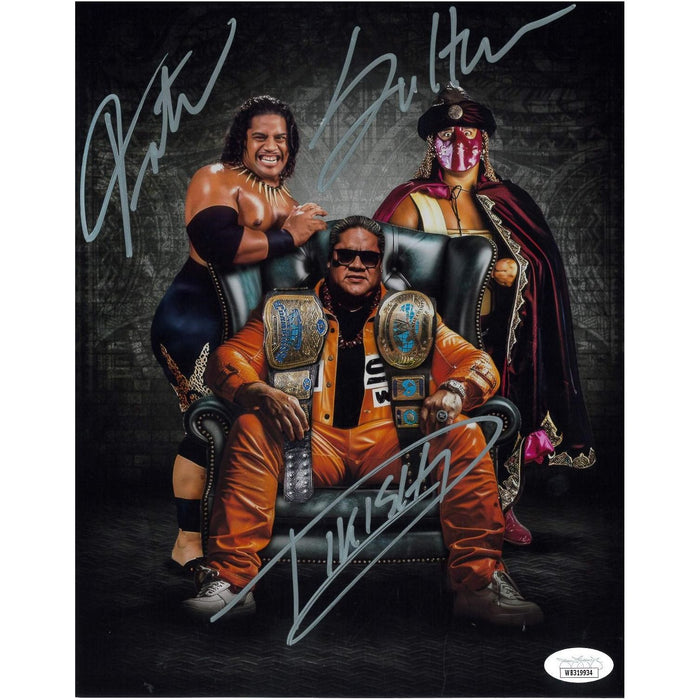 Rikishi Eras METALLIC 8 x 10 Promo - JSA TRIPLE AUTOGRAPHED