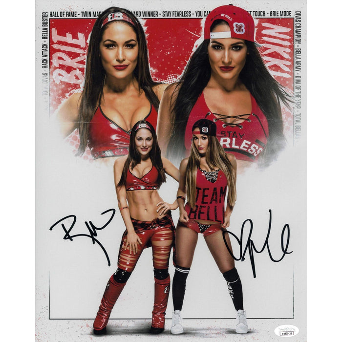 The Bella Twins AsylumGFX METALLIC 11 x 14 Poster - JSA AUTOGRAPHED