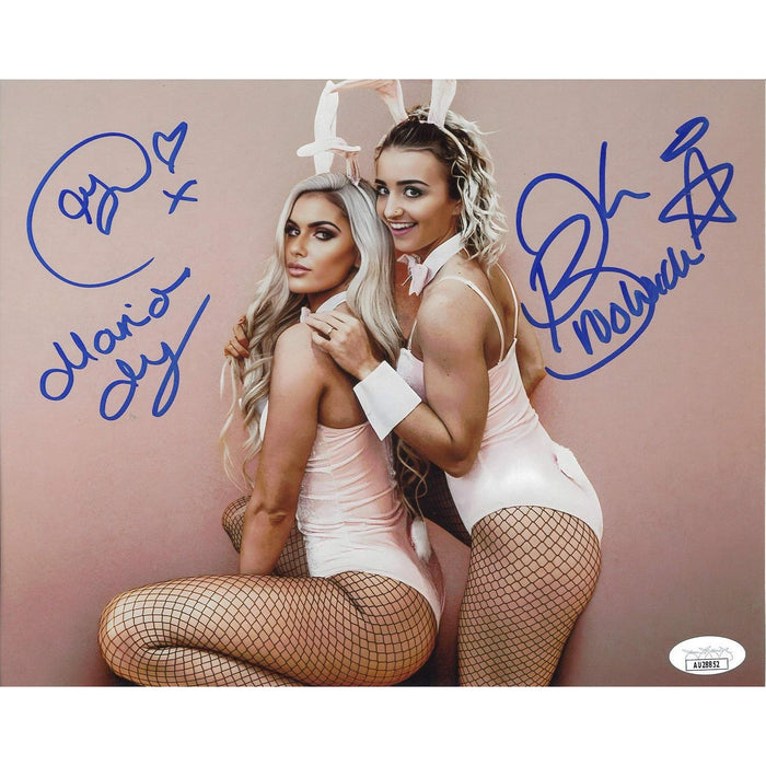 Xia Brookside & Mariah May Over Shoulder 8 x 10 Promo - JSA DUAL AUTOGRAPHED