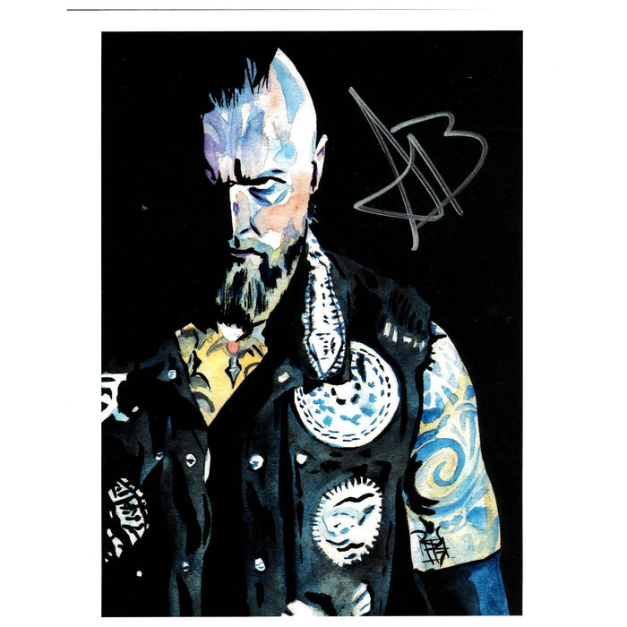 Aleister Black Half Face Schamberger 11 x 14 Poster - AUTOGRAPHED