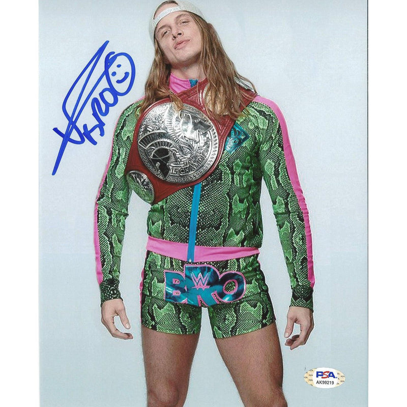 Matt Riddle Raw Tag Green Gear 8 x 10 Promo - PSA AUTOGRAPHED