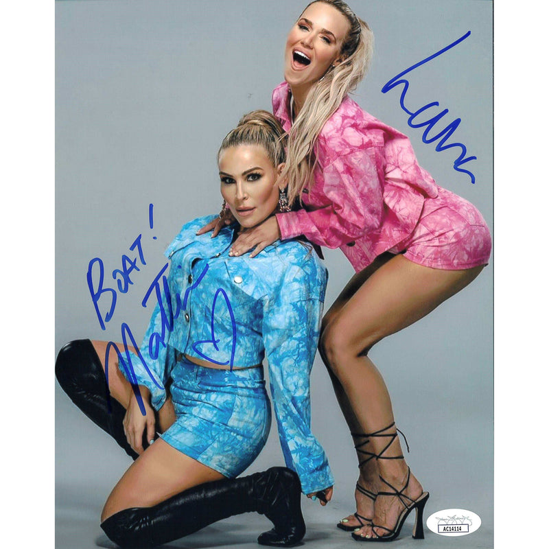 Natalya & Lana Stand Squat 8 x 10 Promo - JSA DUAL AUTOGRAPHED