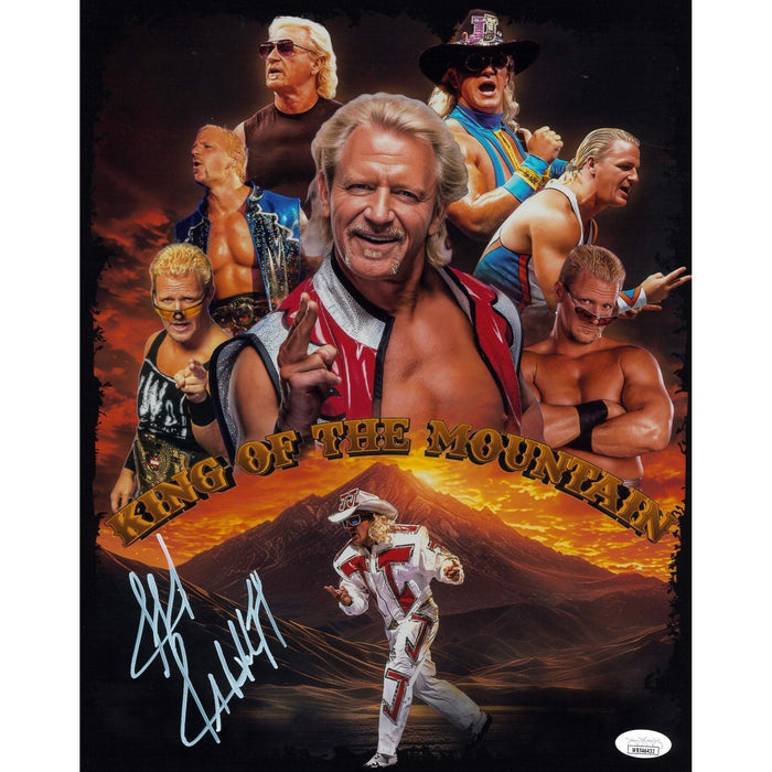 Jeff Jarrett Eras AsylumGFX METALLIC 11 x 14 Poster - JSA AUTOGRAPHED