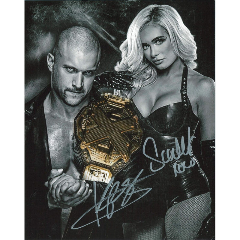 Killer Kross & Scarlett Bordeaux Gold Spotlight 8 x 10 Promo - DUAL AUTOGRAPHED