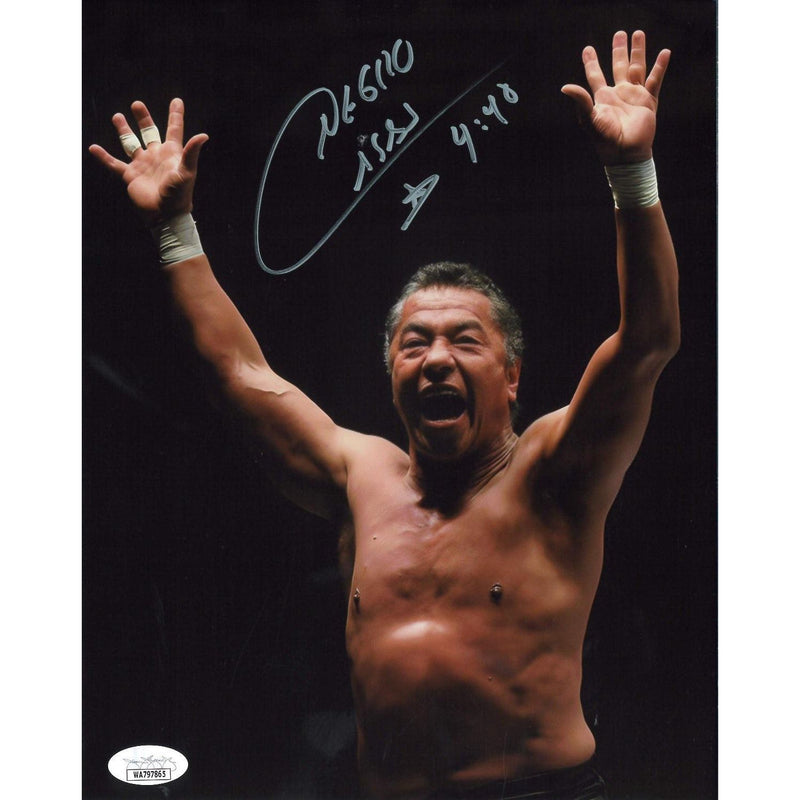 Negro Casas Arms Up 8 x 10 Promo - JSA AUTOGRAPHED