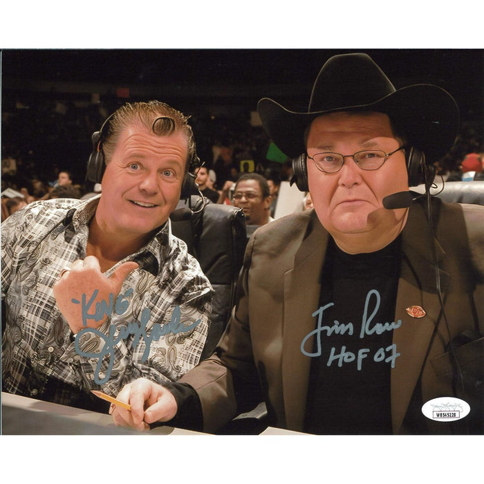 Jim Ross & Jerry Lawler Thumbs Up 8 x 10 Promo - JSA DUAL AUTOGRAPHED