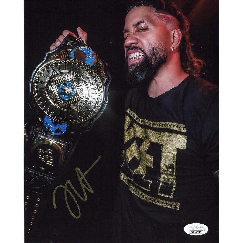 Jey Uso IC Belt Promo - JSA AUTOGRAPHED
