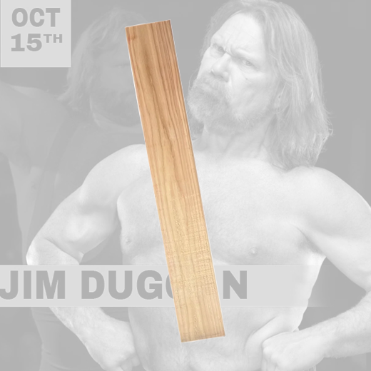 *PREORDER* - Hacksaw Jim Duggan 2ft 2x4 Wood Board - Signed (JSA)