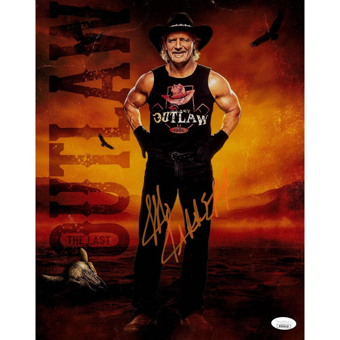 Jeff Jarrett Lone Rider AsylumGFX METALLIC 11 x 14 Poster - JSA AUTOGRAPHED