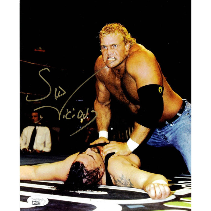 Sid Vicious Pinned 8 x 10 Promo - JSA AUTOGRAPHED