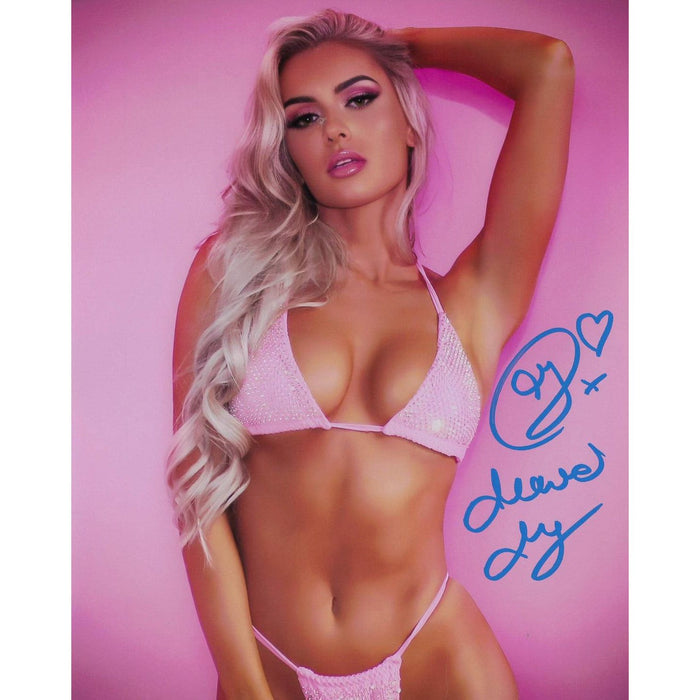 Mariah May Pink Bikini 8 x 10 Promo - AUTOGRAPHED