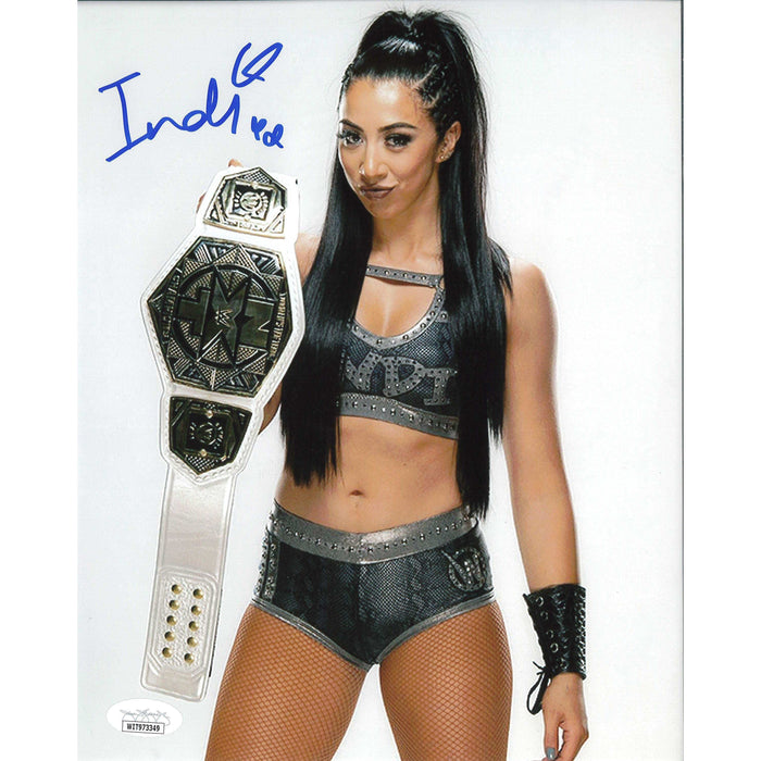 Indi Hartwell Title Smirk 8 x 10 Promo - JSA AUTOGRAPHED