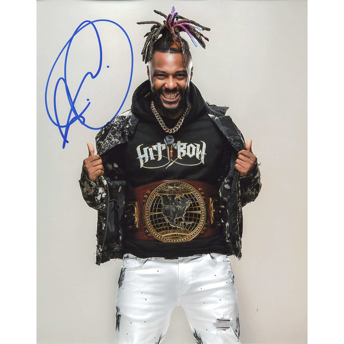 Isaiah Scott Open Jacket NA Title 8 x 10 Promo - AUTOGRAPHED