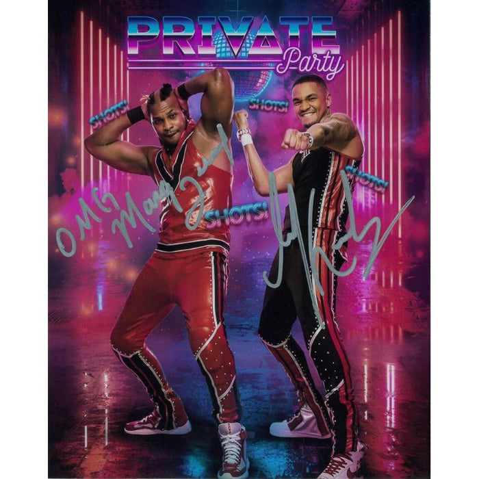 Private Party AsylumGFX METALLIC 8 x 10 Promo - DUAL AUTOGRAPHED