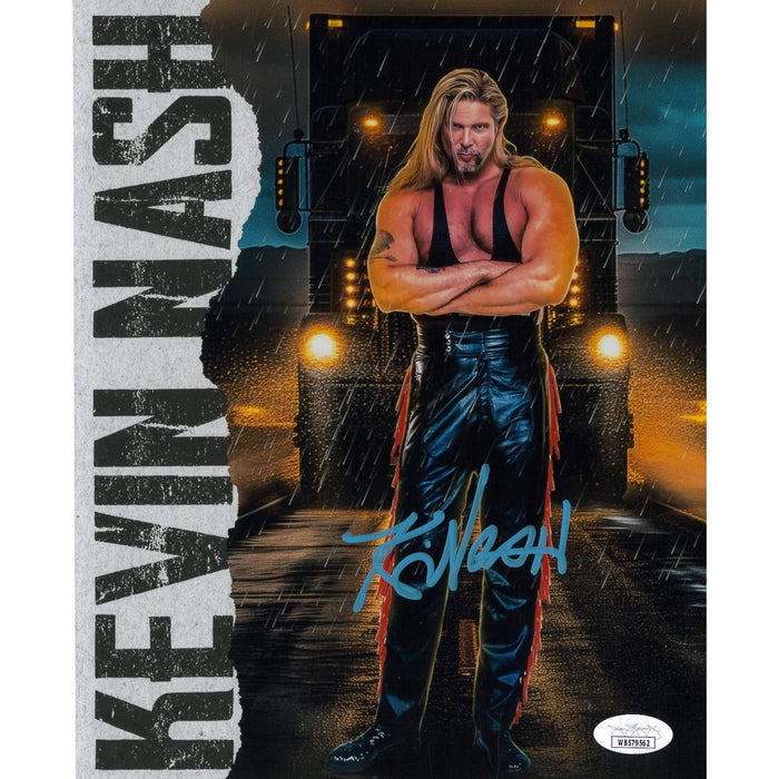 Kevin Nash METALLIC 8 x 10 Promo - JSA AUTOGRAPHED