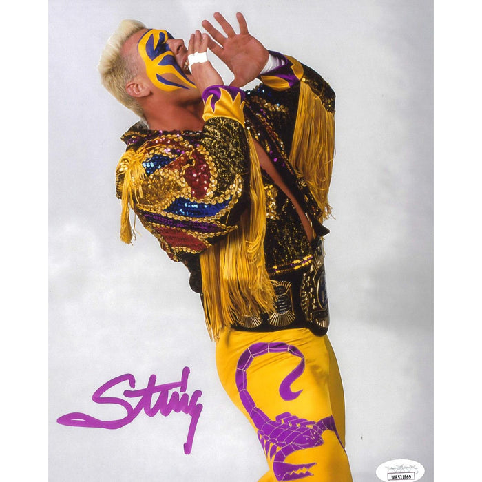 Sting WCW Champion 8 x 10 Promo - JSA AUTOGRAPHED