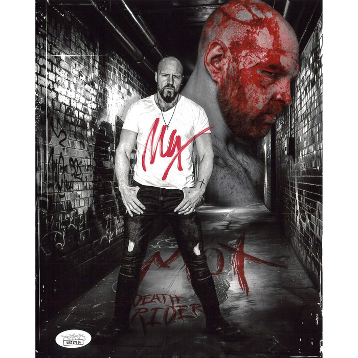 Jon Moxley Asylum Metallic 8x10 & 11x14 - JSA Autographed