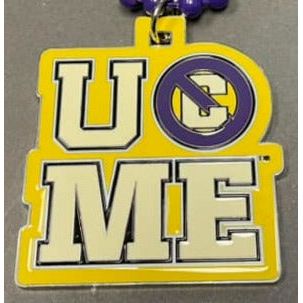 John Cena You Can't See Me Purple & Gold Kids Necklace