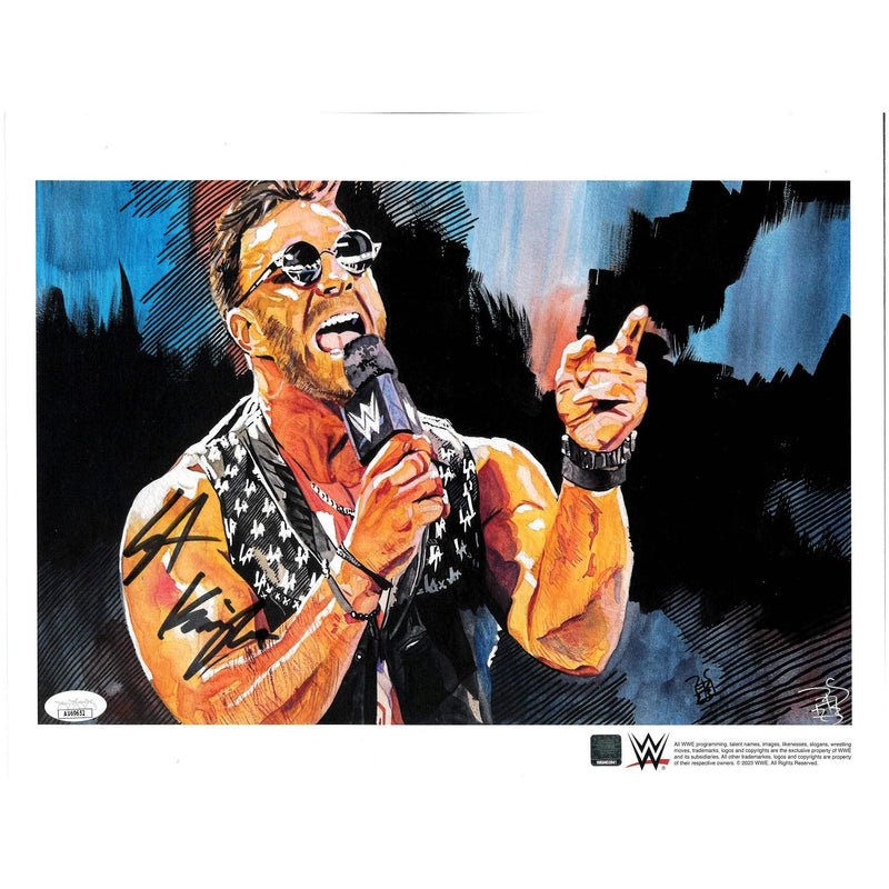 LA Knight Talk to Ya Schamberger 11 x 14 Poster - JSA AUTOGRAPHED