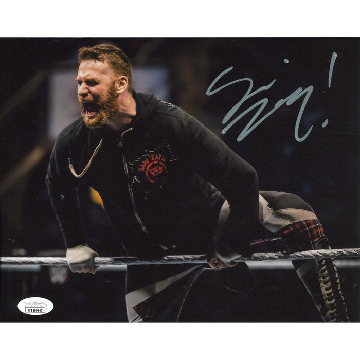 Sami Zayn Standing on Ropes 8 x 10 Promo - JSA AUTOGRAPHED