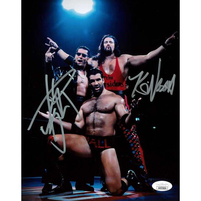 nWo Japan In Ring 8 x 10 Promo - JSA DUAL AUTOGRAPHED