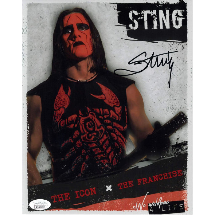 Sting nWo Wolfpac 4 Life METALLIC 8 x 10 Promo - JSA AUTOGRAPHED