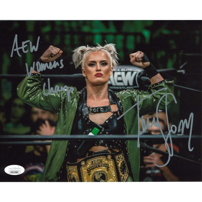 Toni Storm Champion Outcast 8 x 10 Promo - JSA AUTOGRAPHED