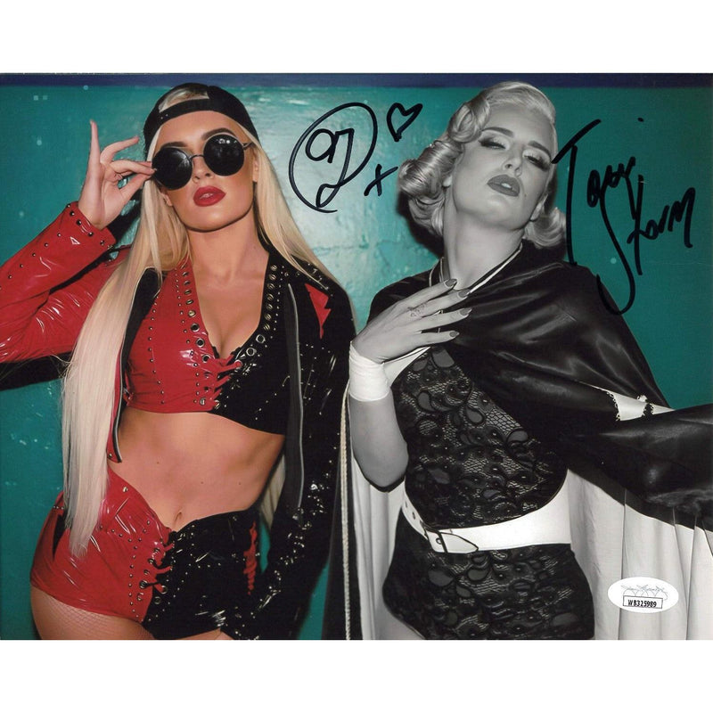 Toni Storm & Mariah May Green BG 8 x 10 Promo - JSA DUAL AUTOGRAPHED