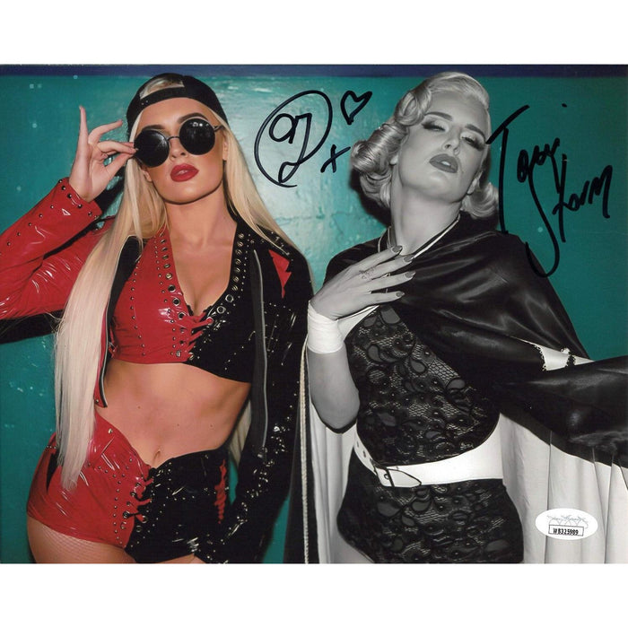 Toni Storm & Mariah May Green BG 8 x 10 Promo - JSA DUAL AUTOGRAPHED