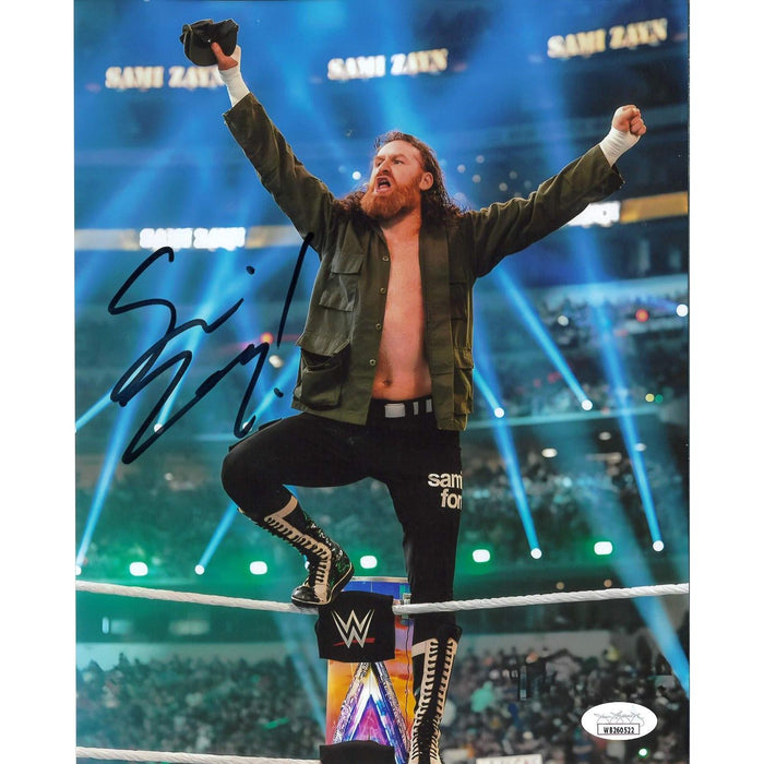 Sami Zayn Top Corner 8 x 10 Promo - JSA AUTOGRAPHED