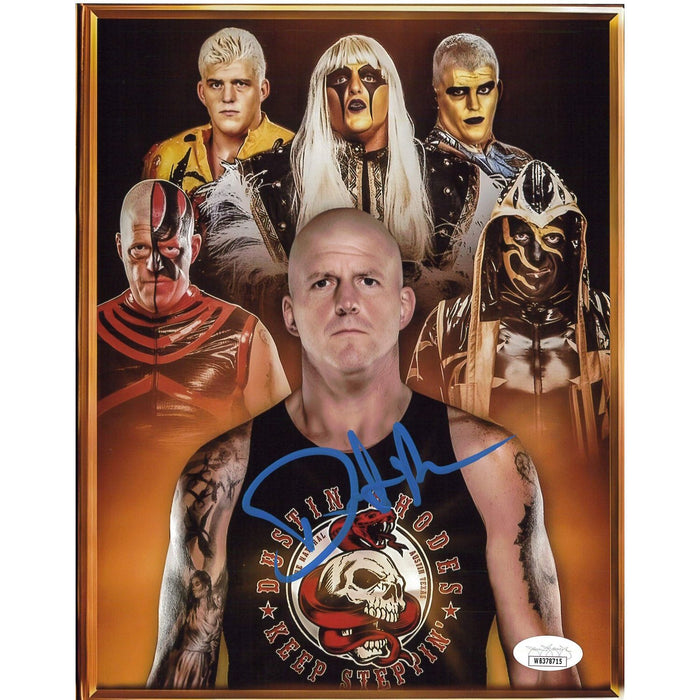 Dustin Rhodes Many Faces 8x10 - JSA Autographed