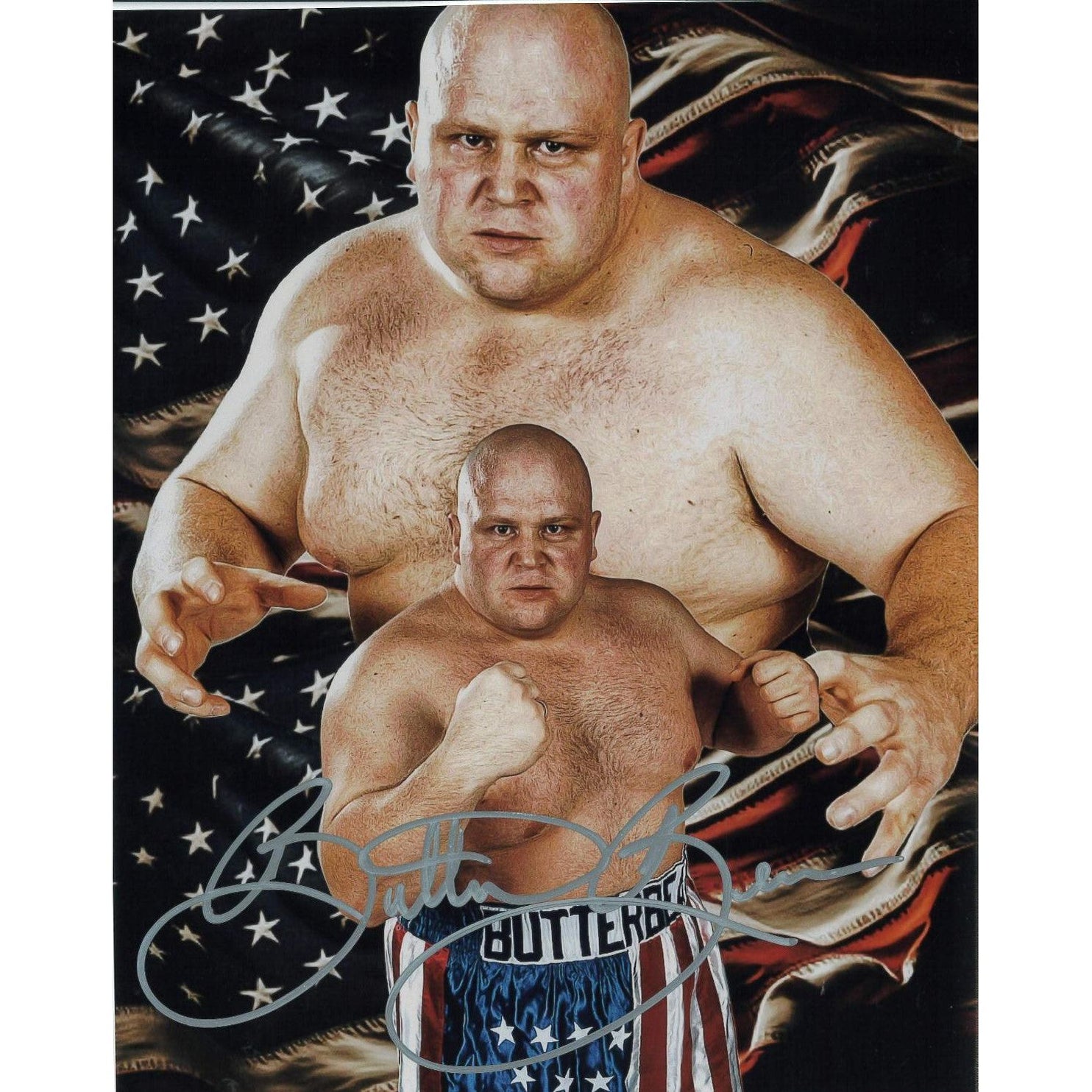 Butterbean MSC METALLIC 8 x 10 Promo AUTOGRAPHED —