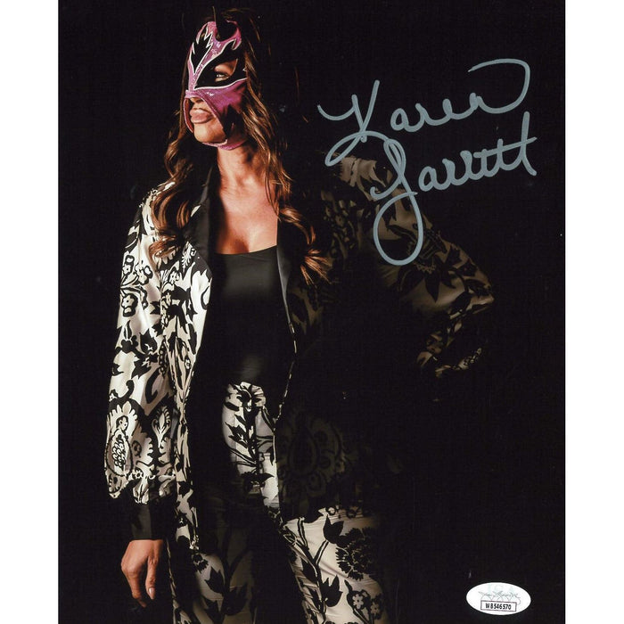 Karen Jarrett Masked 8 x 10 Promo - JSA AUTOGRAPHED