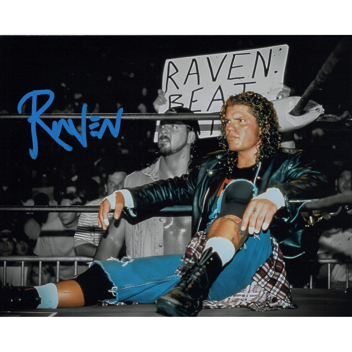 Raven Spotlight METALLIC 8 x 10 Promo - AUTOGRAPHED — Highspots.com