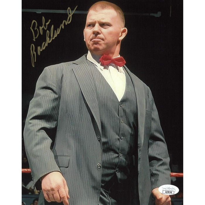 Bob Backlund Red Bow Tie 8 x 10 Promo - JSA AUTOGRAPHED