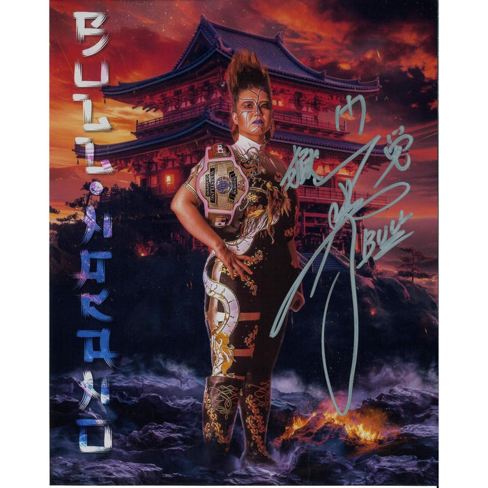 Bull Nakano AsylumGFX Belt METALLIC 8 x 10 Promo - AUTOGRAPHED